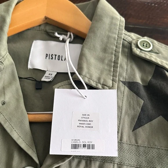 Pistola Camilo Military Jacket with ⭐️ stars ⭐️ - Picture 3 of 3